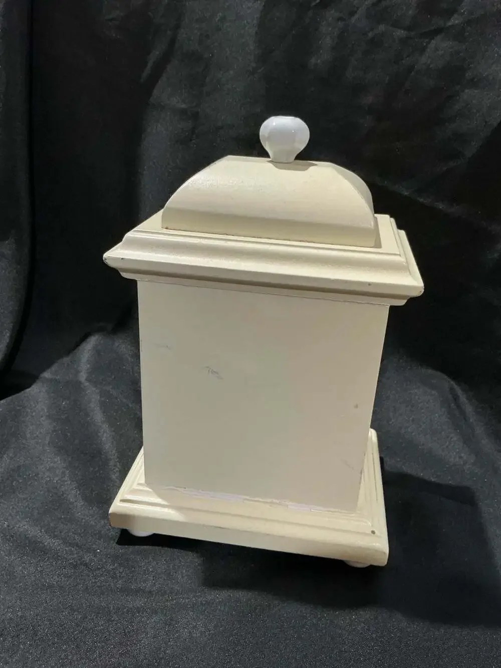 Creative Co-Op Cream Wood Mantle Clock